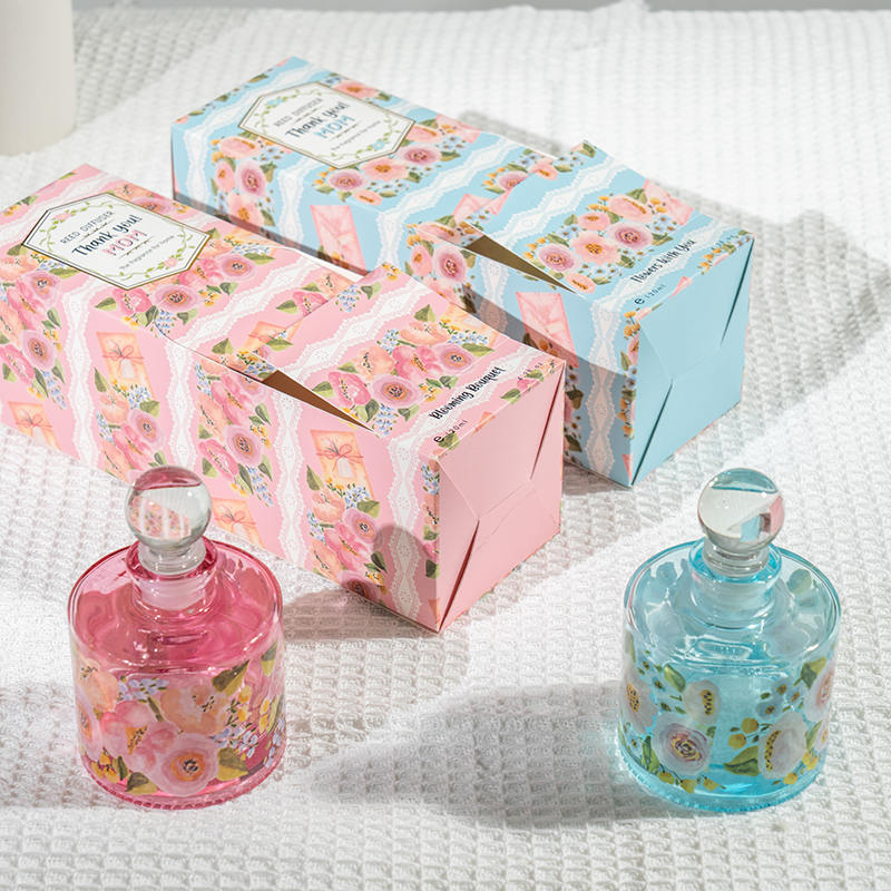 Mors-dags elegant rund diffusor i glasflaske