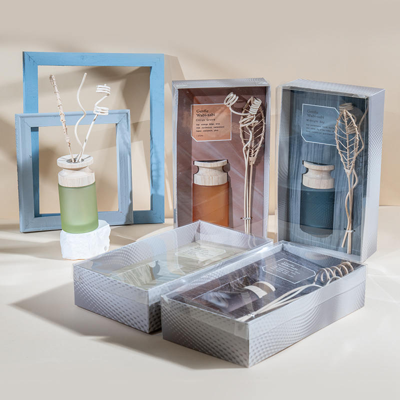 Højcylindrisk glasflaske i premium reed-diffusor med træpind-aroma diffuser sælger