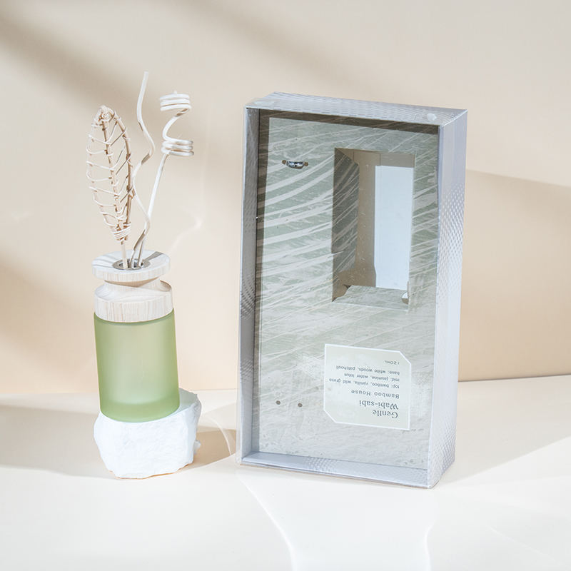 Højcylindrisk glasflaske i premium reed-diffusor med træpind-aroma diffuser sælger