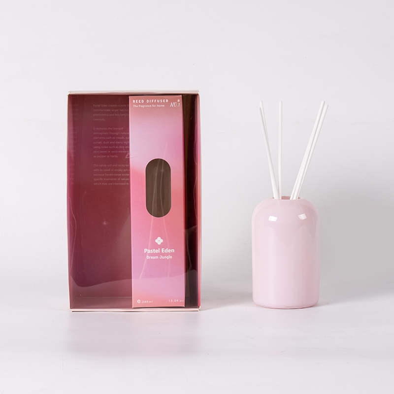 Transparent glas rund højflygtig flaske reed diffuser-stor volumen styling aromaterapi