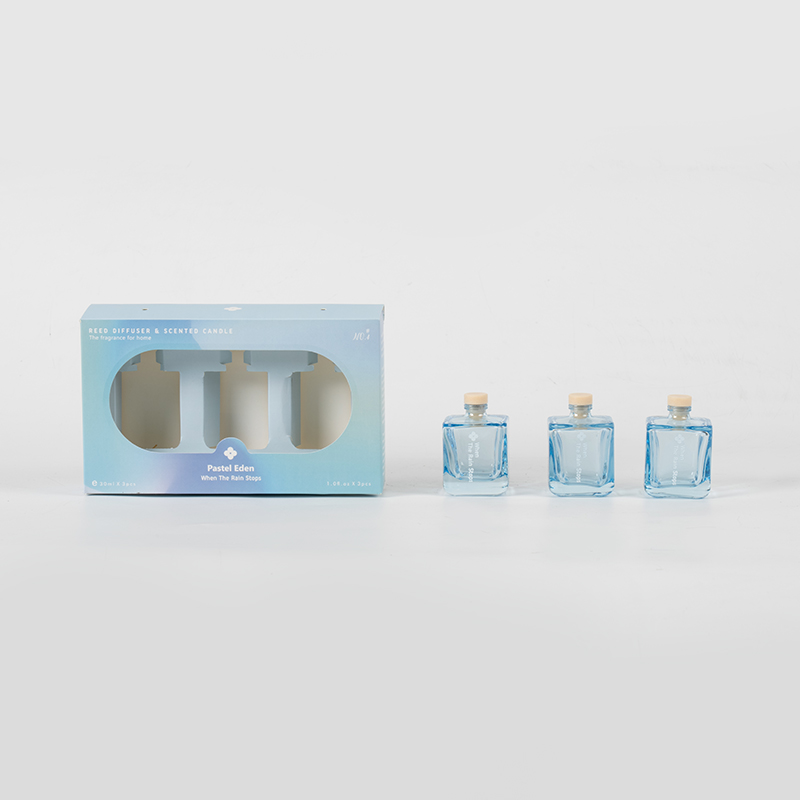 3 STK firkantet flaske reed diffuser sæt-3 STK aroma sæt