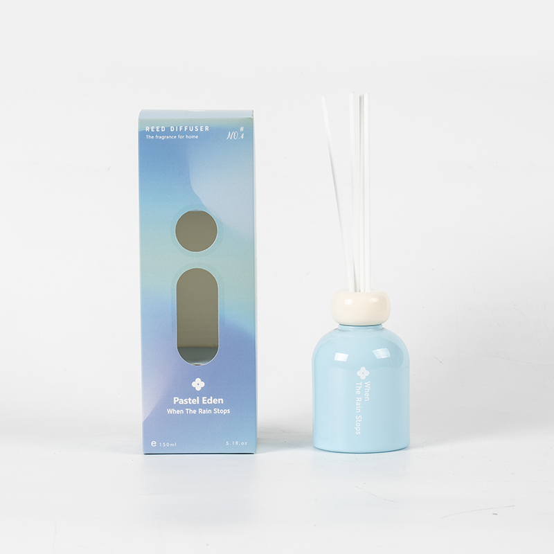 Pastel eden glas rund flaske reed diffuser-duftende diffuser til hjemme-reed diffuser producent