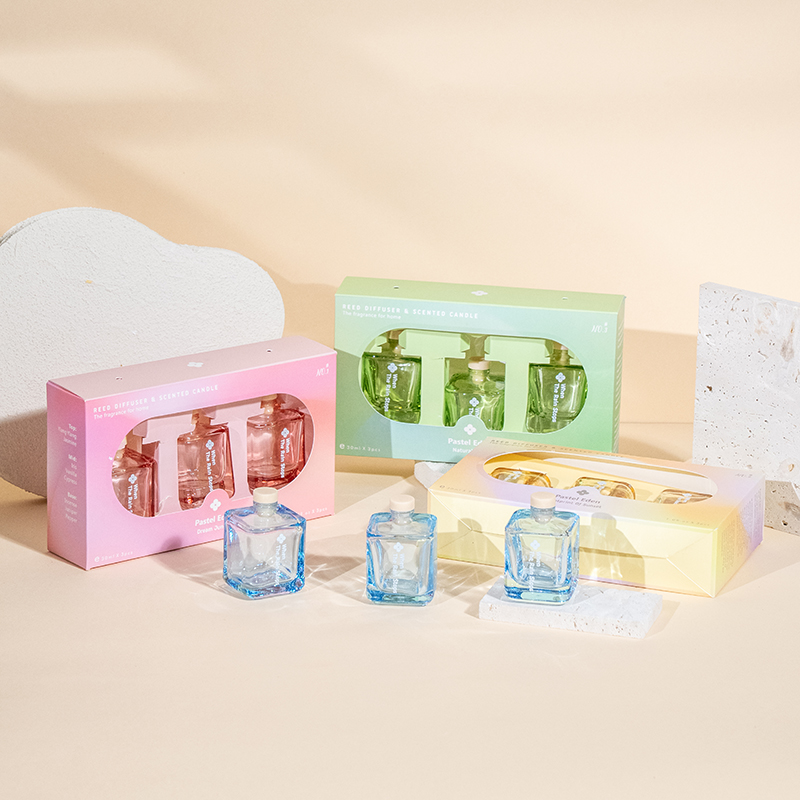 3 STK firkantet flaske reed diffuser sæt-3 STK aroma sæt