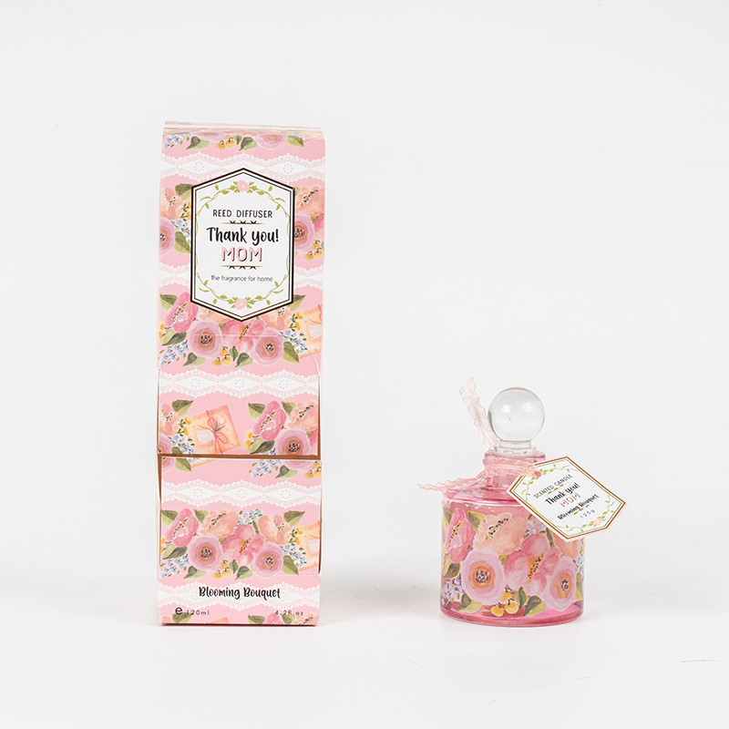 Mors-dags elegant rund diffusor i glasflaske