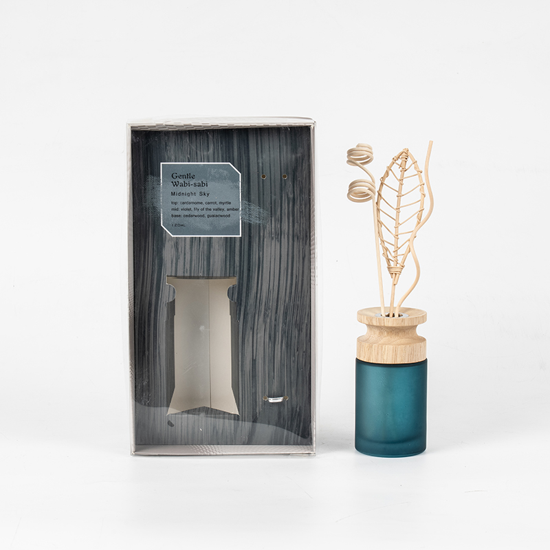 Højcylindrisk glasflaske i premium reed-diffusor med træpind-aroma diffuser sælger