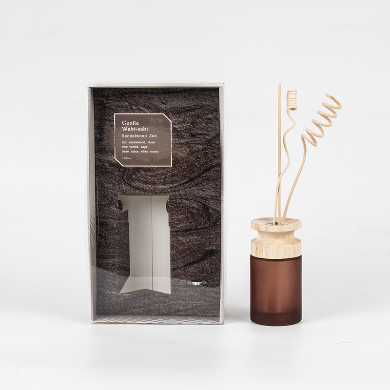 Højcylindrisk glasflaske i premium reed-diffusor med træpind-aroma diffuser sælger