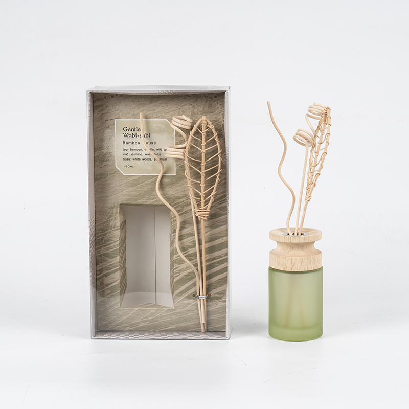 Højcylindrisk glasflaske i premium reed-diffusor med træpind-aroma diffuser sælger