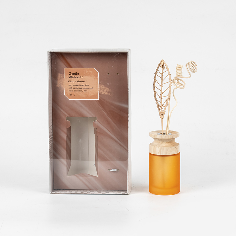 Højcylindrisk glasflaske i premium reed-diffusor med træpind-aroma diffuser sælger